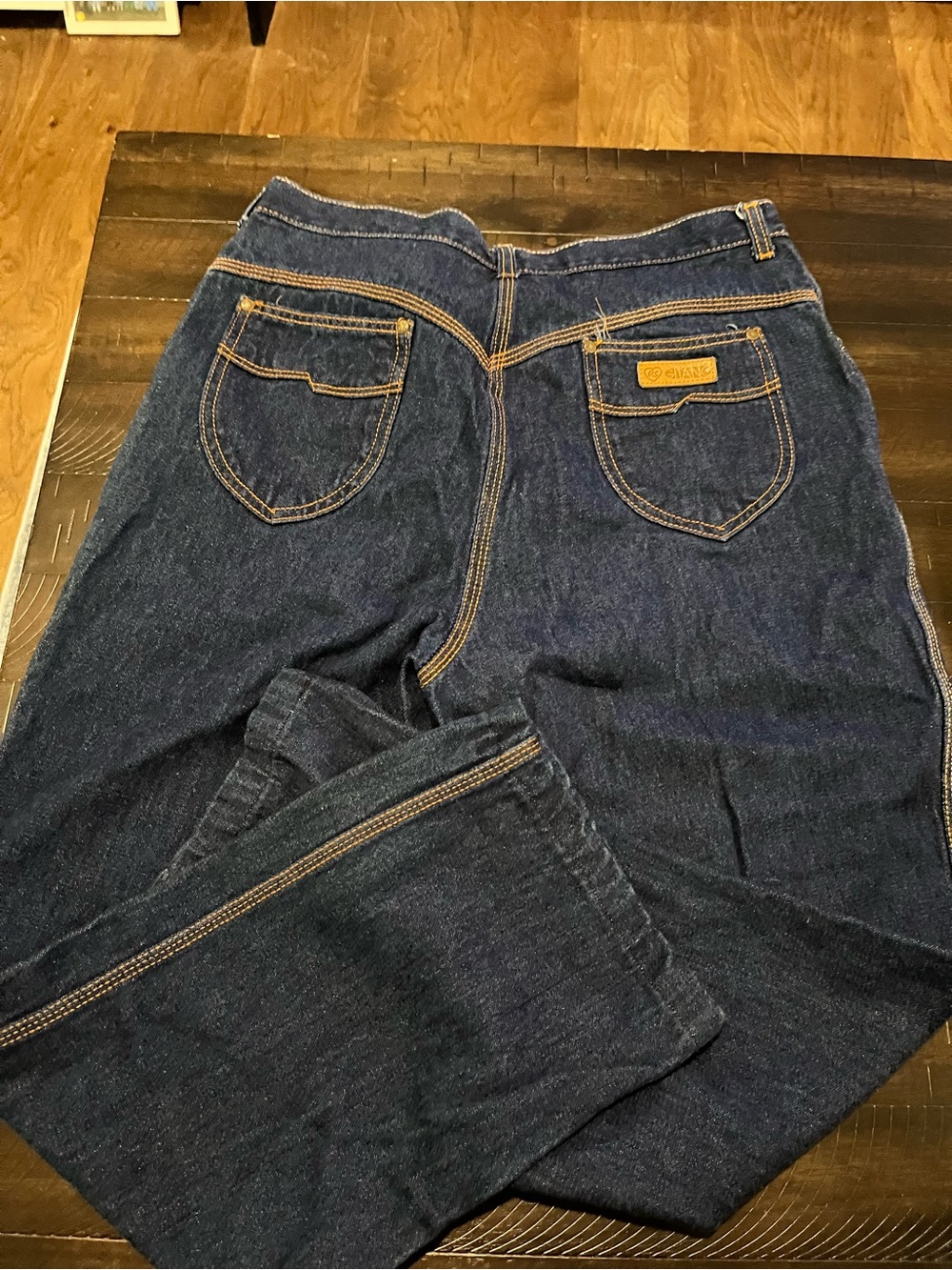 Vintage Gitano Mom Jeans Womens 18 Dark High Waist Stitch 80s Short 30X27